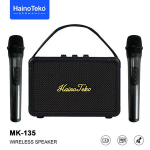 HainoTeko MK-135 Wireless Speaker With 2 Wireless Mic