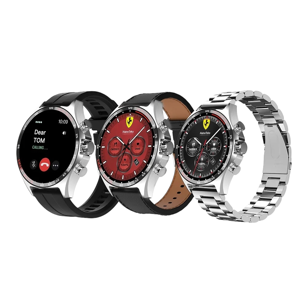 Haino Teko Germany RW47 Smart Watch With 3 Pair Straps