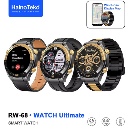 Haino Teko RW 68 Smart Watch With 3 Straps haino-teko-rw-68-smart-watch-with-3-straps